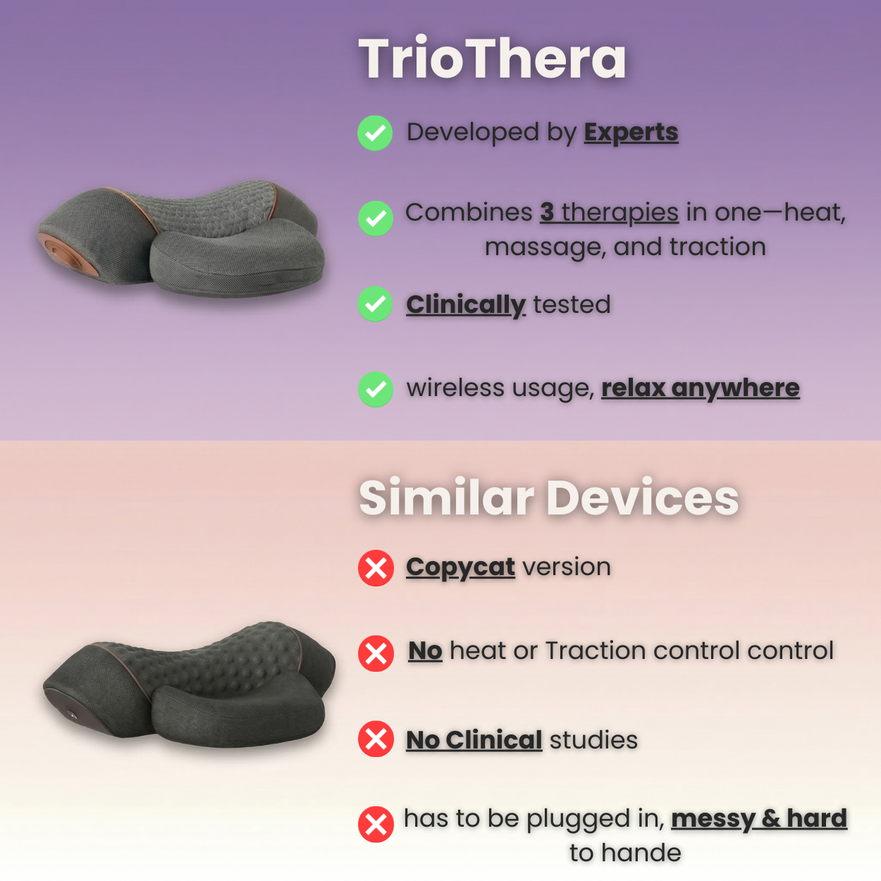 TrioThera pillow